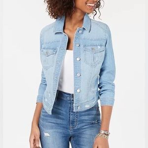 Tinseltown Distressed Denim Jacket